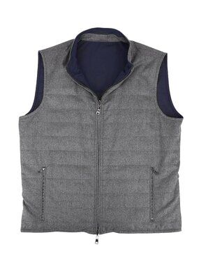 Peter Millar Collection All Weather Wool Quilted Reversible Vest